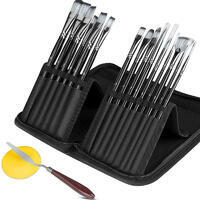 Без бренда «Набор кистей для рисования в чехле, премиум набор (15 нейлоновых кистей, 1 мастихин)» в Казане