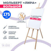Без бренда «Мольберт Две картинки лира с полочкой, 175 см» в Казане
