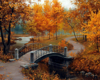 Без бренда «Осенний парк с мостом» в Казане