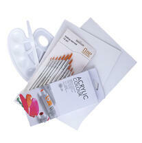 Без бренда «Набор подарочный «Две картинки»: краски акрил 12x12 мл, 2 холста 22x30 на мдф, 10 кистей, мастихин, палитра. Уценка (без упаковки)» в Казане в интернет-магазине  Без бренда «Набор подарочный «Две картинки»: краски акрил 12x12 мл, 2 холста 22x30 на мдф, 10 кистей, мастихин, палитра. Уценка (без упаковки)» в Казане