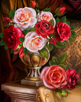 Без бренда «Букет роз в изящной вазе (20шт)» в Казане