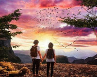 Без бренда «Влюбленные встречают закат на горе» в Казане