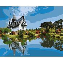 Заброшенная деревня на берегу озера