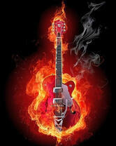 Электрогитара в огне