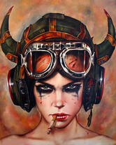 Без бренда «Девушка в шлеме с сигаретой» в Казане