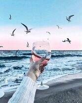 Без бренда «Бокал вина и рассветное море» в Казане в интернет-магазине  Без бренда «Бокал вина и рассветное море» в Казане