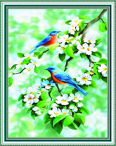 Без бренда «Две птички на цветущей яблоне» в Казане в интернет-магазине  Без бренда «Две птички на цветущей яблоне» в Казане