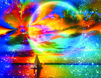 Незабываемое небо над парусником