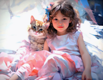 Без бренда «Девочка и пушистая кошечка» в Казане