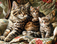 Без бренда «Серая кошечка и ее котята» в Казане в интернет-магазине Без бренда «Серая кошечка и ее котята» в Казане