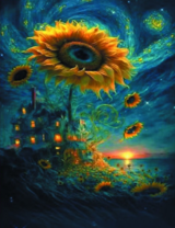 Без бренда «Фэнтези сюжет с подсолнухом» в Казане в интернет-магазине  Без бренда «Фэнтези сюжет с подсолнухом» в Казане