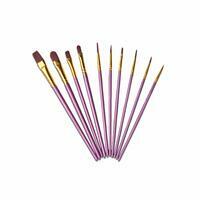 Без бренда «Кисти для рисования набор (10 шт) сиреневые» в Казане в интернет-магазине Без бренда «Кисти для рисования набор (10 шт) сиреневые» в Казане