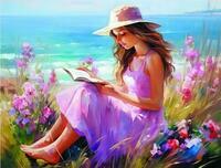 Без бренда «Девочка читает на берегу» в Казане в интернет-магазине  Без бренда «Девочка читает на берегу» в Казане